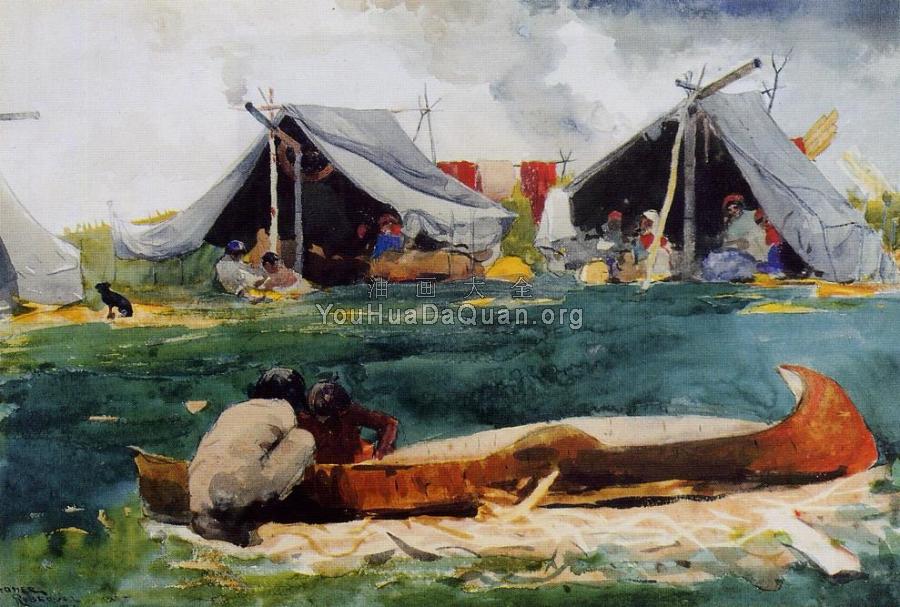 Montagnais Indians - 温斯洛·荷默